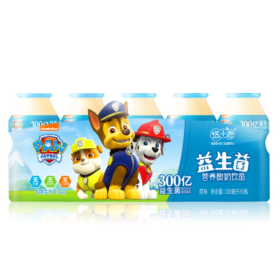 汪汪队乳酸菌饮品 酸奶饮料 原味礼盒装100ml*30瓶