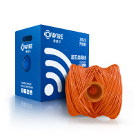 奥威尔(OWIRE) SSKJ-C5E-60BL 0.50mm加粗 橙 超五类非屏蔽网线 305.00 米/箱