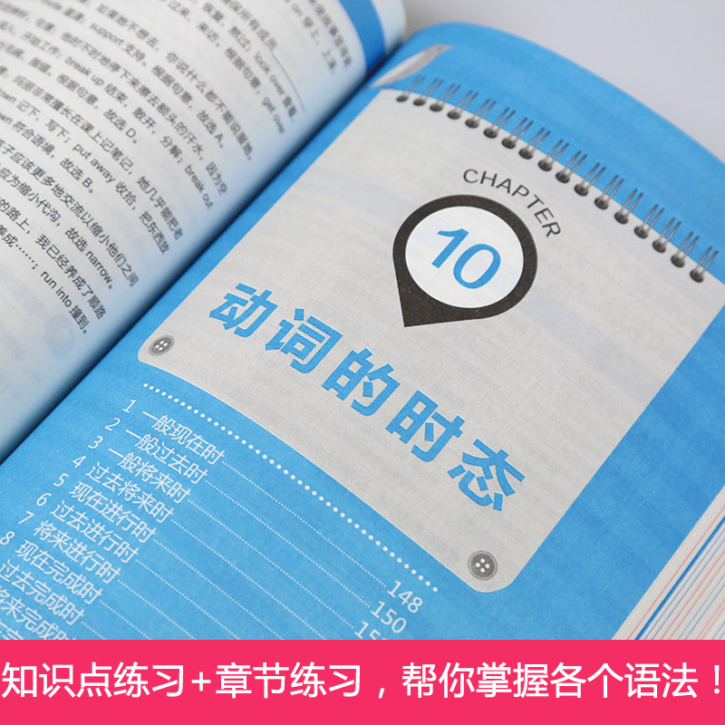 [正版] 零基础图解英语语法入门 英语语法大全 语法书英语 零基础入门自学 学好英语语法 初高中大学英语学习书籍 四六高清大图