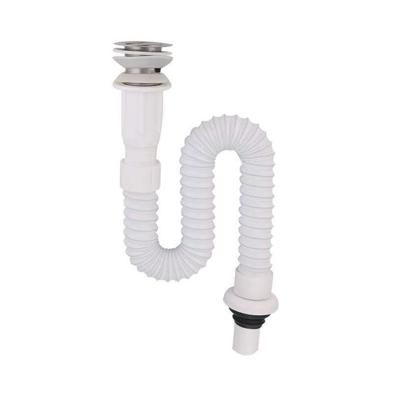 洗脸盆面盆下水器套装 白色 套高清大图