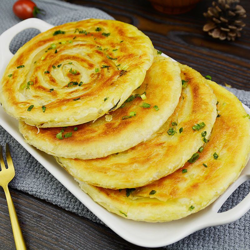 香萌葱油饼正宗老上海葱油饼半成品早餐120克20片手抓煎饼千层饼
