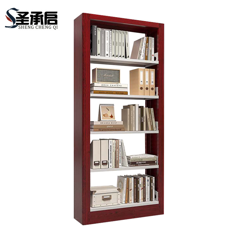 圣承启 钢制书架 单面红色 组高清大图