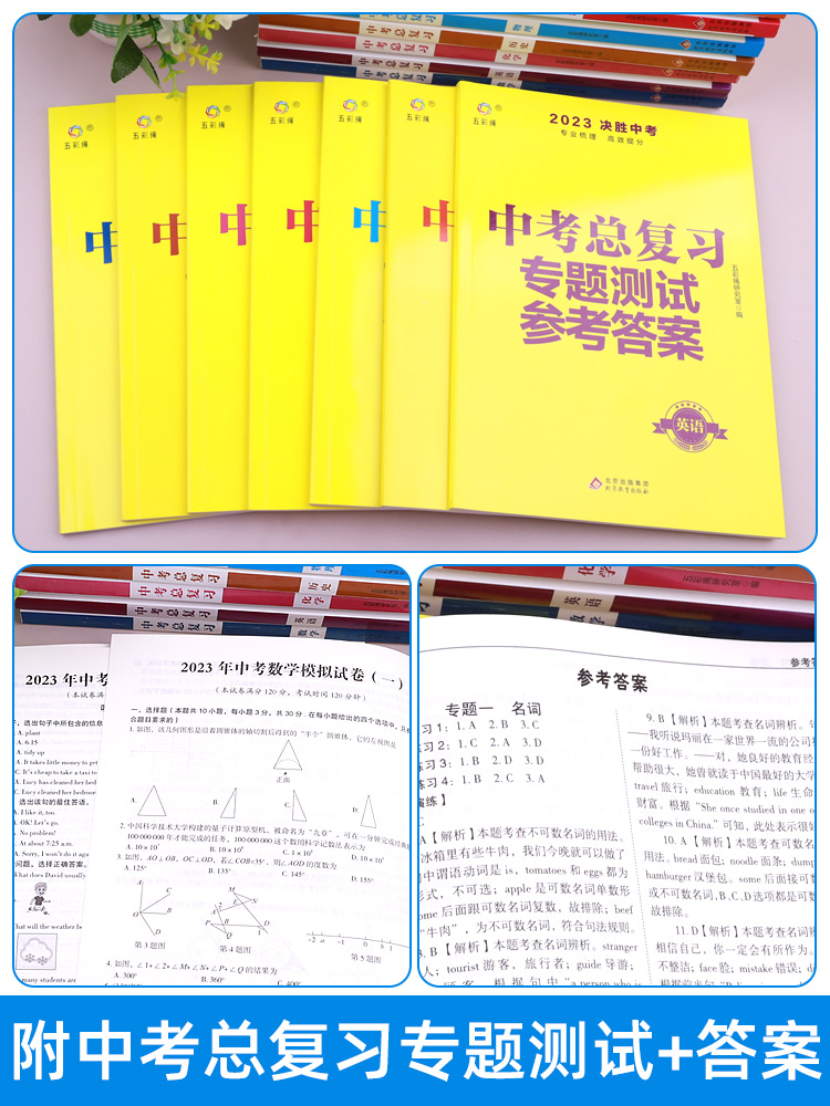 [中考总复习] 化学 初中通用 [正版]2023中考总复习资料 决胜中考数学物理化学语文英语政治人教版全国版生地会考复习高清大图