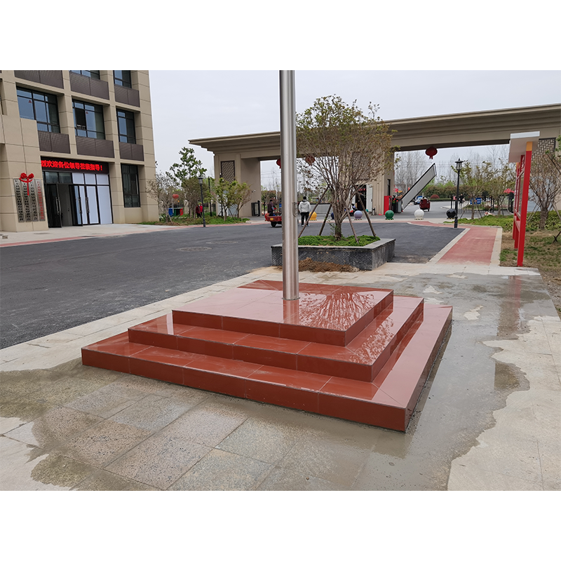 徽源昇HYS-409旗杆旗台 不锈钢旗杆12m长+地基三层+瓷砖