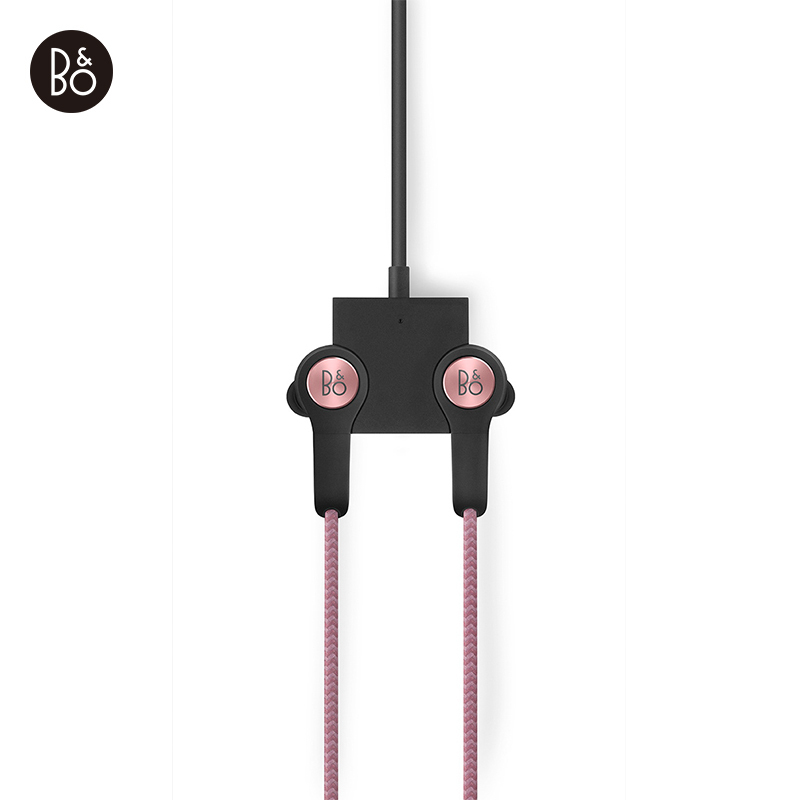 B&O PLAY beoplay H5 入耳式蓝牙无线耳机 磁吸运动耳机 手机游戏耳机 跑步带麦可通话 玫瑰粉色