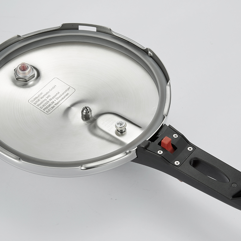 BRK Germany德国厨具韦塞尔压力锅6LB 304不锈钢压力锅 厨房工具锅具 6升 多重安全保障 人性化手柄设计高清大图