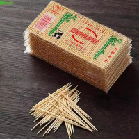 [600只装]200只装/一包牙签竹签家用高档一次性牙签随身携带竹签两头尖水果牙签