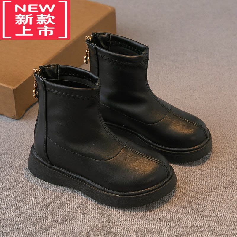 可莉允女童靴子马丁靴2022春秋新款儿童鞋子小女孩公主靴短靴单靴皮靴潮图片