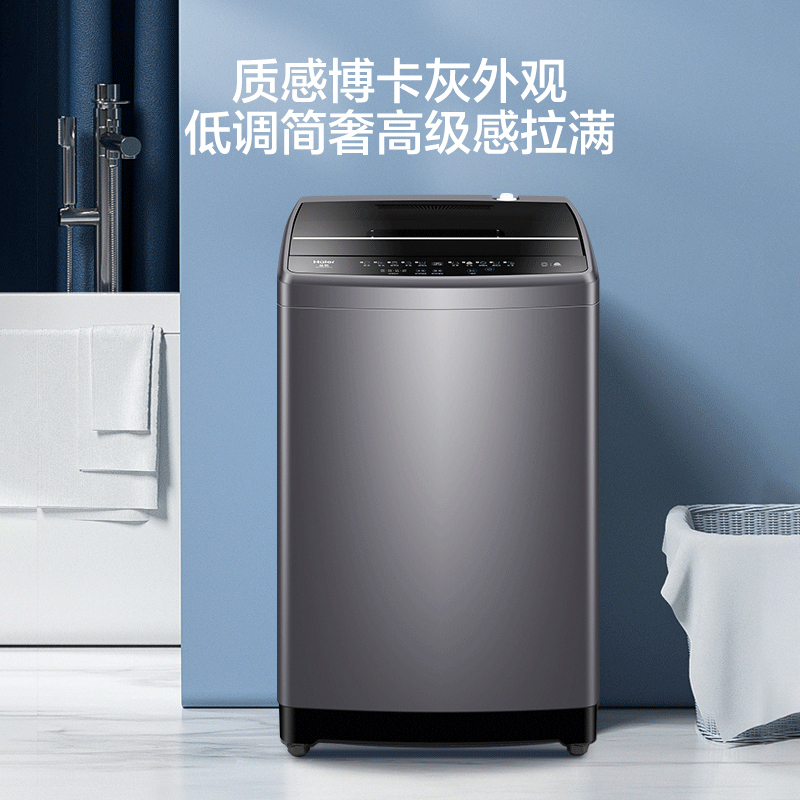 海尔(Haier)波轮洗衣机全自动家电 二级能效 一键智洗 10KG大容量 波轮 健康除菌洗 EB100M30Pro1
