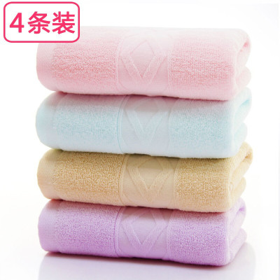 恒源祥毛巾全棉4条装加厚加大洗脸毛巾5223