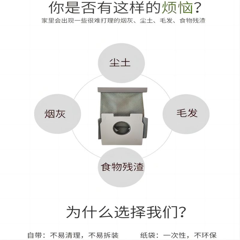 松下吸尘器集尘袋适配MC-C10G专用配件垃圾收纳袋无纺布高清大图