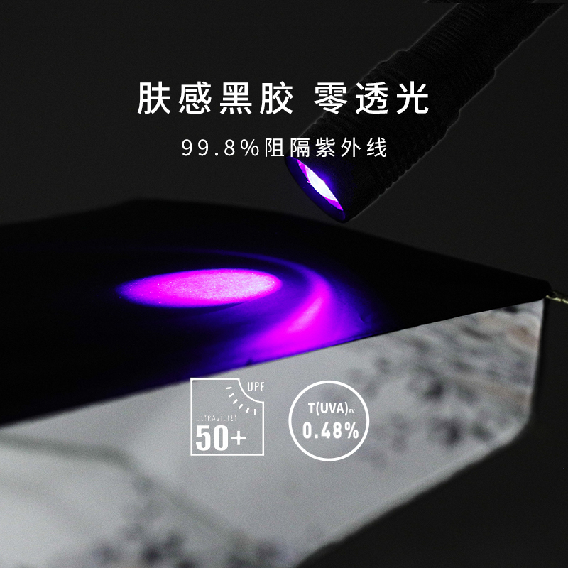 乐拼购其他品牌雨衣雨伞太阳伞太阳伞防晒防紫外线女遮阳伞小upf50+双层黑胶折叠两用晴雨伞 淡莹黄-五折