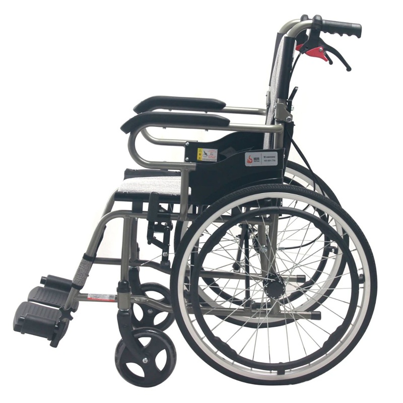 鳯凰 手动轮椅车 PHWOO1A 钢制带折背安全带高清大图