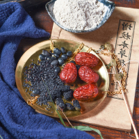 黑芝麻核桃黑豆桑葚粉五谷代餐粉600g
