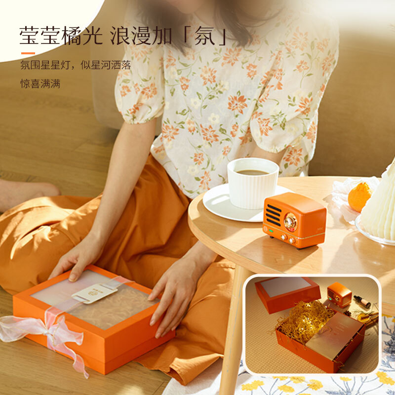 猫王音响 小王子OTR便携式蓝牙音箱可爱复古迷你小音响家用金属低音炮 爱乐之橙 七夕情人节礼物送女友高清大图