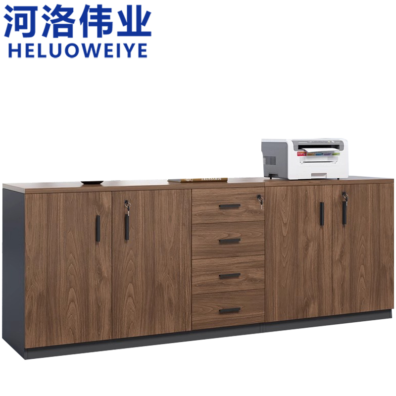 河洛伟业 矮柜四门四抽 台