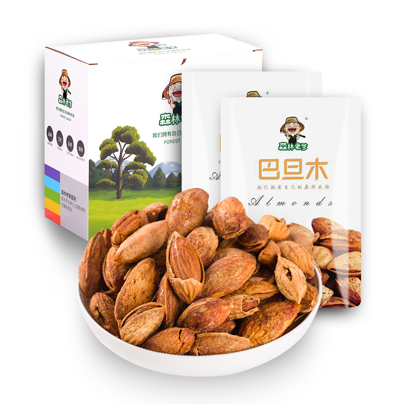 壹山傍水森林老爹坚果奶油味巴旦木80g*2袋干果特产炒货零食奶油口味