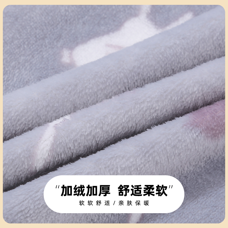 猫人儿童连体睡衣宝宝法兰绒加厚哈衣秋冬睡袋男女童珊瑚绒家居服