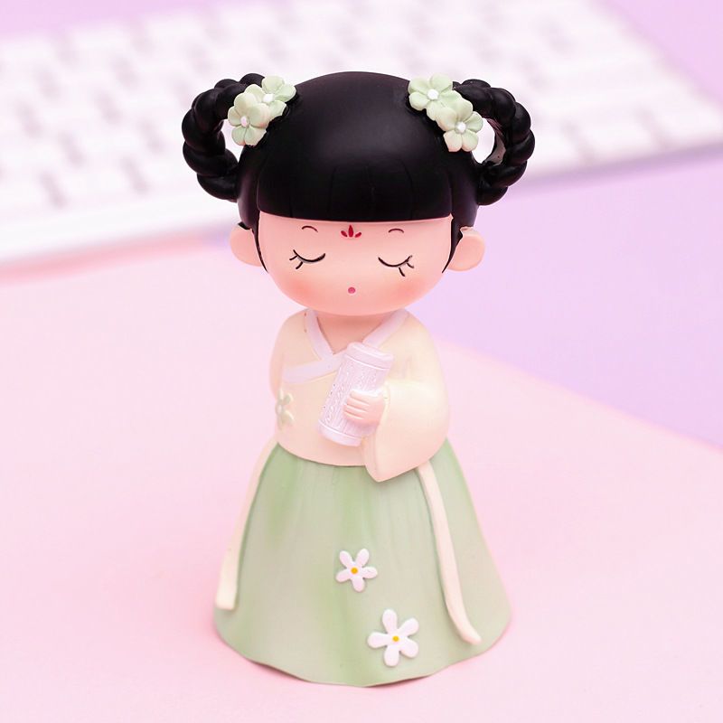可爱人物宫廷风娃娃女孩蝶恋花之唐小媚房间装饰桌面创意毕业礼物迷你