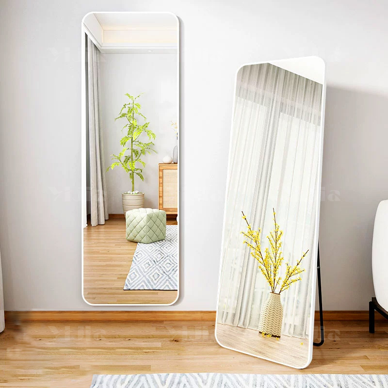 翌嘉YJ-CYJ-31 全身镜家用家用可移动等身墙面女装店试衣舞蹈化妆落地镜 白色 650*1700高清大图