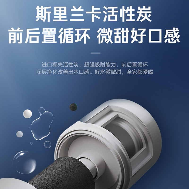 海尔家用净水器玄晶款厨房净水机双出水RO反渗透鲜活厨下净水过滤加热净饮新款800G大通量HKC1560-R689D2U1高清大图