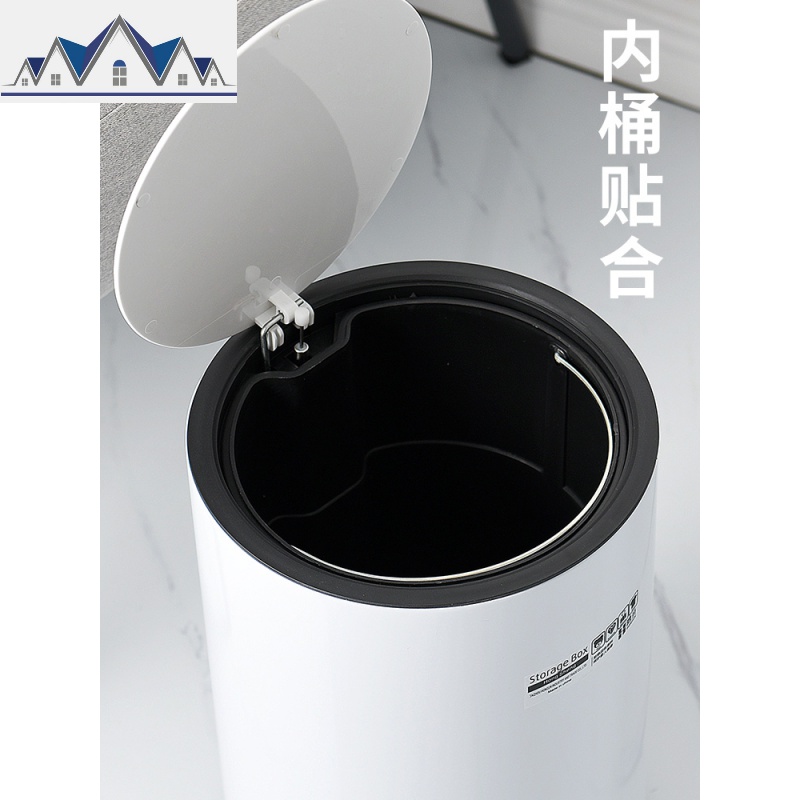 不锈钢垃圾桶家用客厅创意款带盖脚踏厨房酒店大堂商用分类拉圾筒_4_165高清大图