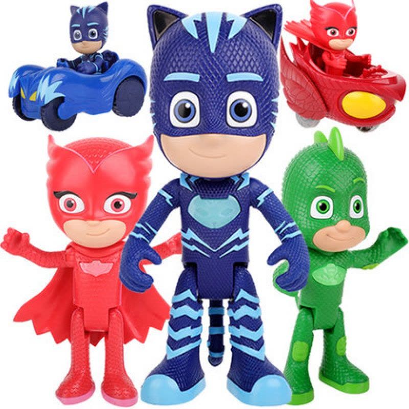 睡衣小英雄玩具全套蒙面侠猫小子的男猫头鹰女儿童飞壁侠面具套装 豪华版鹰翔机230420图片