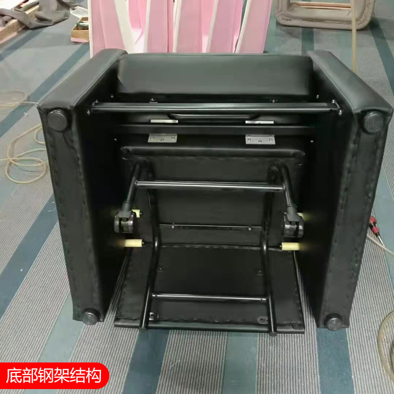 巴洛卡 单人沙发床办公沙发皮艺沙发办公室折叠沙发床午休沙发西皮单人位
