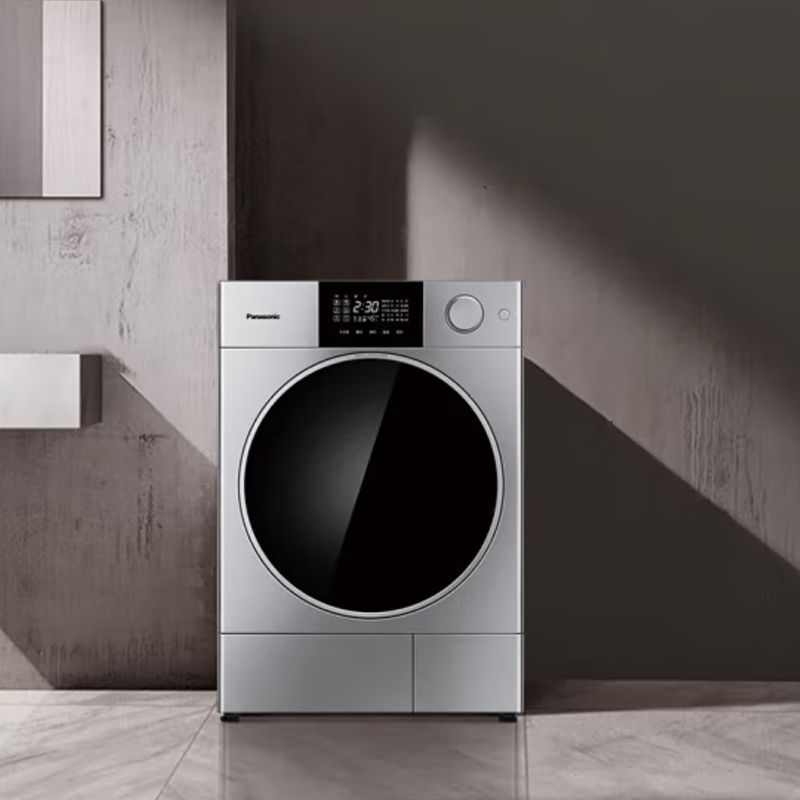 松下(Panasonic)10kg热泵烘干机全变频系统 香氛护理 黄金比例正反烘干衣机 15项烘干程序 NH-D1