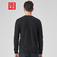 HODO红豆男装 男士毛衫男含羊毛加绒加厚修身毛衫
