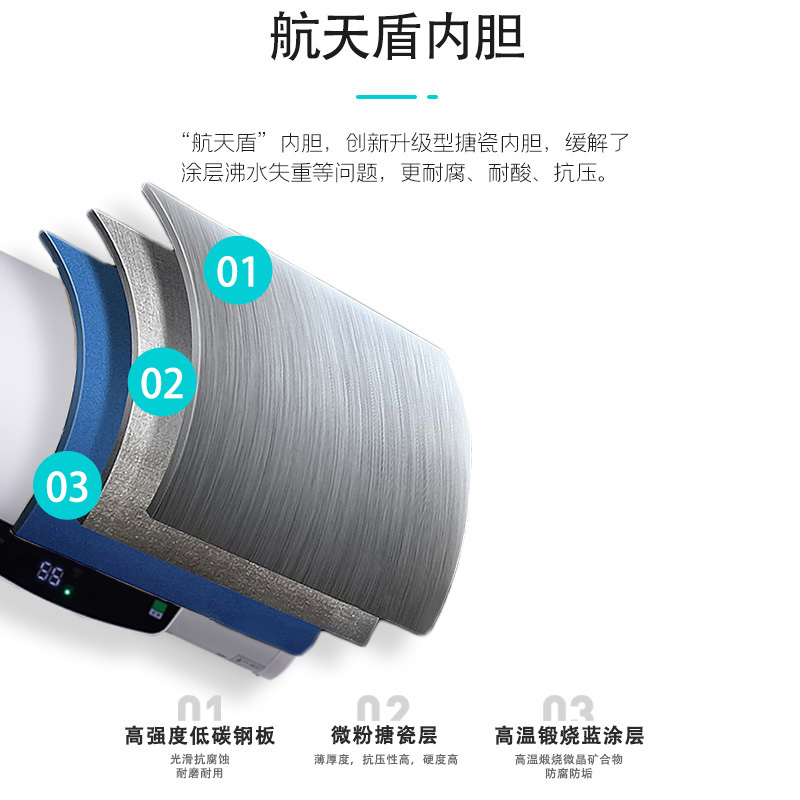 荣事达RSD-S-CZ40电热水器 40升经济实用易操作家用速热圆桶储水式热水器 2000W 免费上门安装高清大图