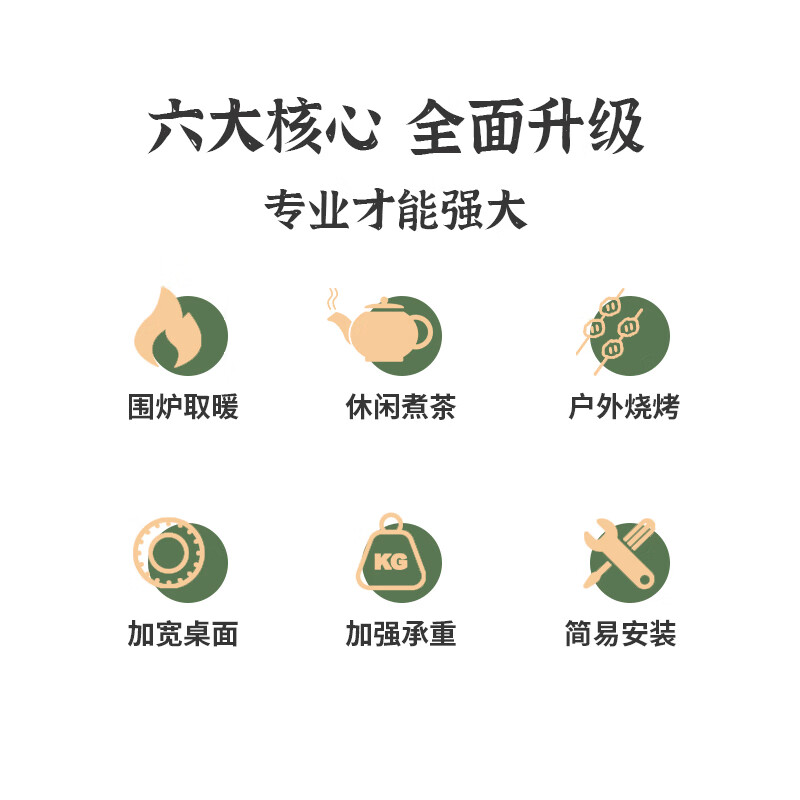 巴尔德人间烟火多功能围炉烧烤桌BD-068高清大图