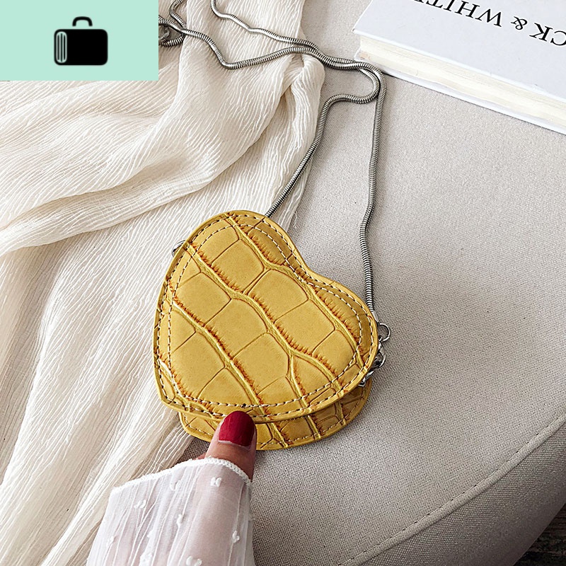 迷你小包包女2020新款韩版洋气链条单肩爱心包时尚百搭斜挎零钱包NEW LAKE高清大图