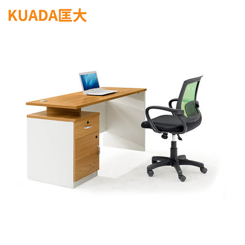 匡大 简约板式办公桌1.4米单人位职员桌办公电脑桌KD-18B1403L