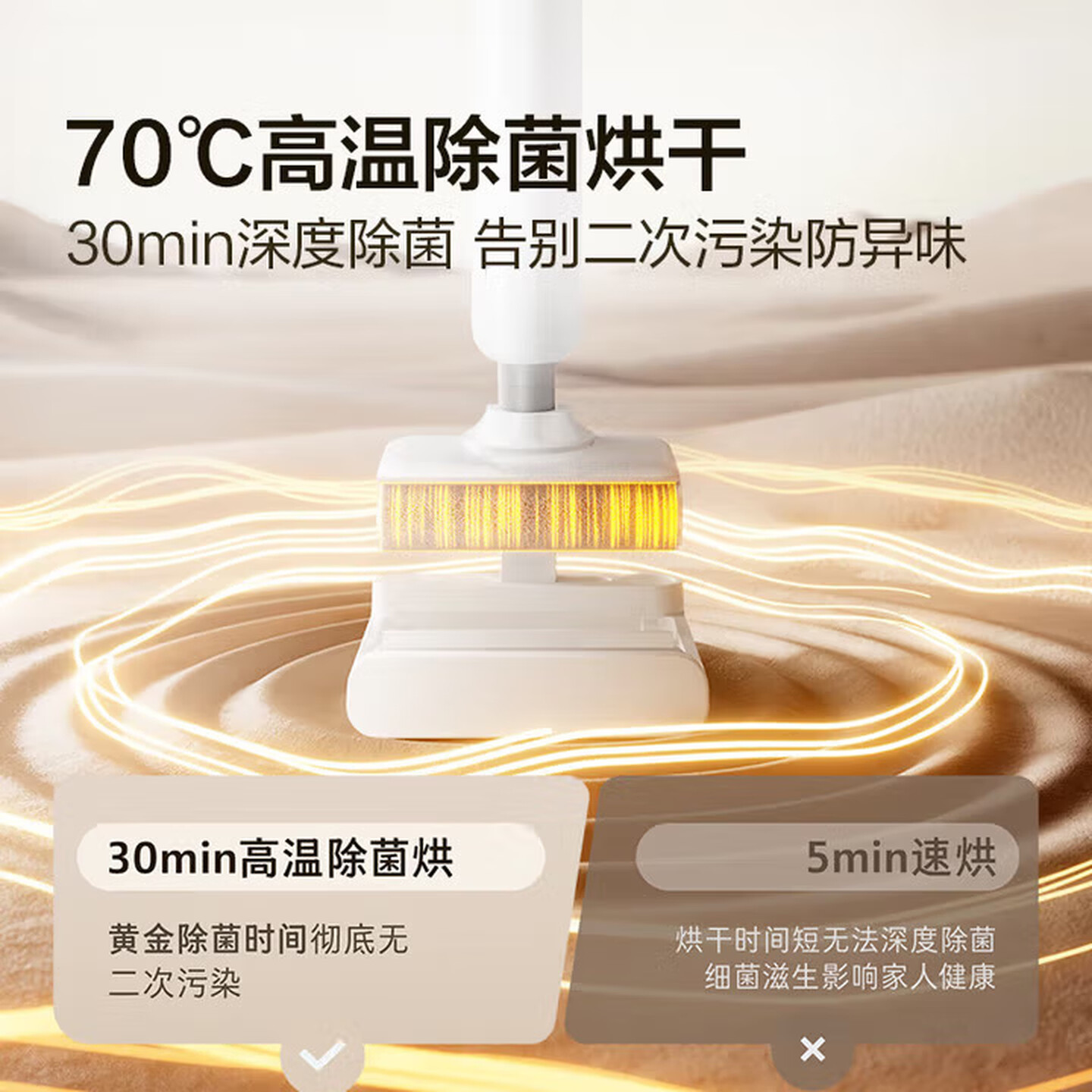 海尔(Haier)洗地机可水洗[1机6用 22000Pa大吸力 平躺防缠 热水洗]洗拖吸一体自动清洗RHXW-A3Mix高清大图