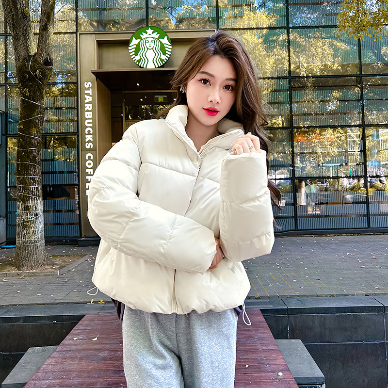 棉衣女短款冬装加厚面包服2023冬季新款羽绒棉服宽松学生棉袄外套_141高清大图