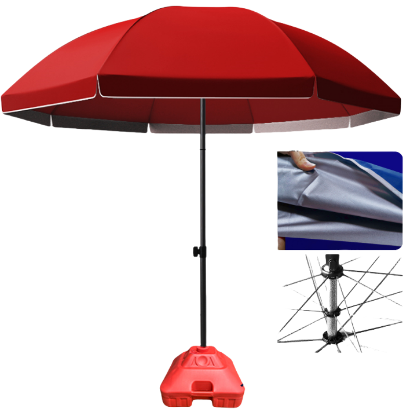依韵珂红色户外伞2.8米把高清大图