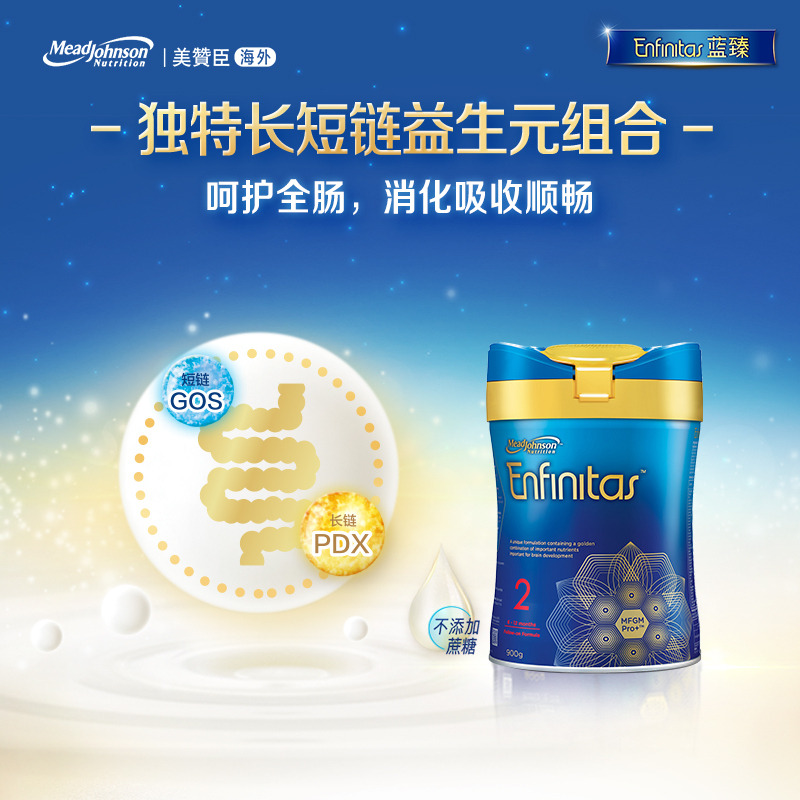 Mead Johnson 港版美赞臣 蓝臻婴幼儿奶粉Enfamil 2段(6-12个月)900g/罐