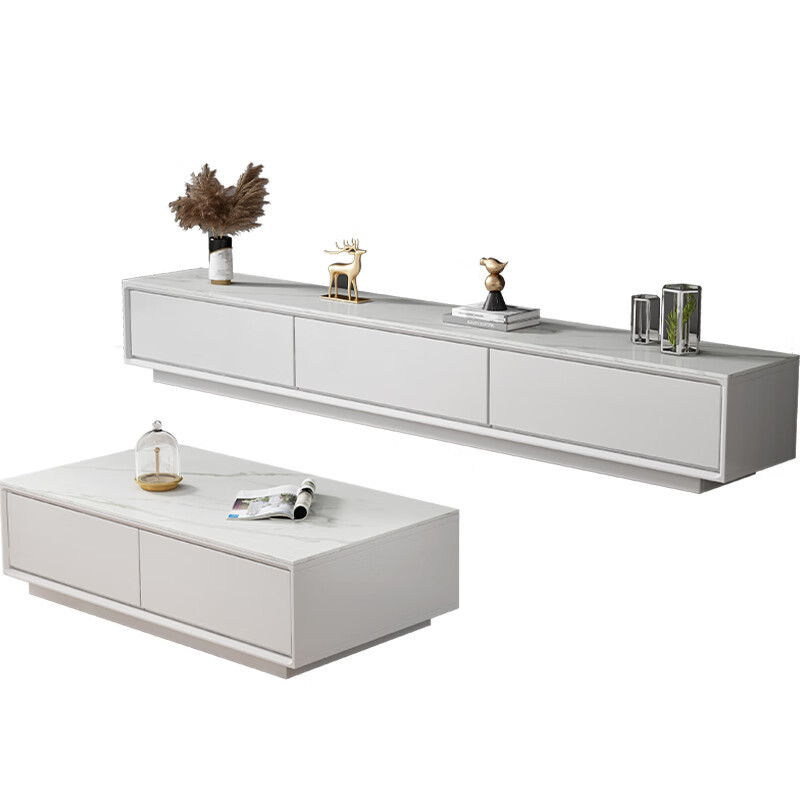 域赢岩板电视柜家用客厅收纳柜简约风落地储物柜2米颜色可选