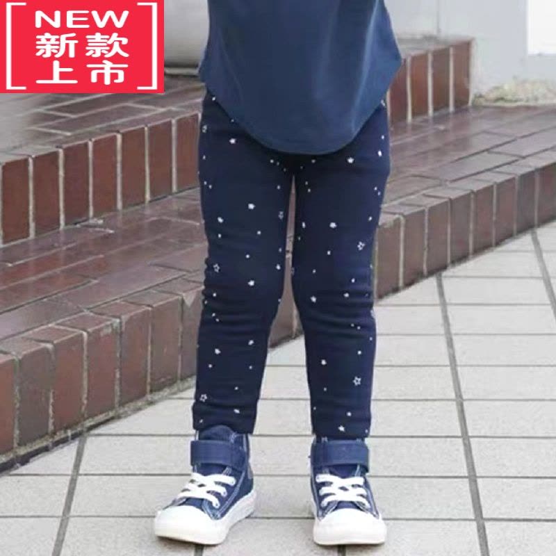 可莉允男女童加绒打底裤秋冬季儿童摇粒绒秋裤优衣k宝宝保暖裤子图片