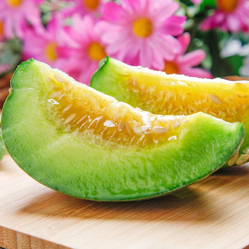 绿宝甜瓜水果新鲜当季整箱香瓜水果脆瓜绿宝石小甜瓜 5斤头茬瓜6个装