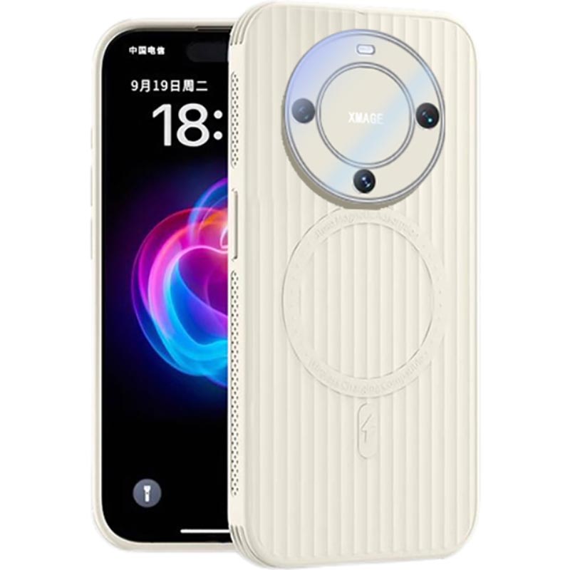 可波 适用于华为mate60液态瓦楞手机壳磨砂手感华为mate60pro手机壳华为mate60pro+防摔简约款壳 华为mate60pro白色