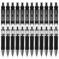 得力 中性笔 S02 0.7mm 子弹头 按动式 12支/盒 黑色
