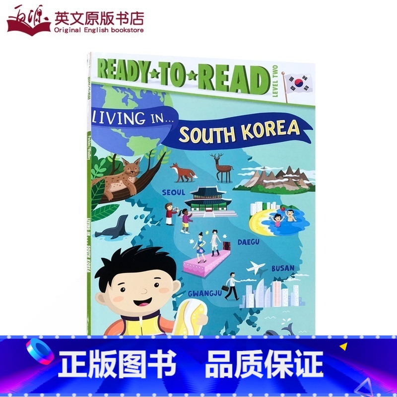 【正版】英文原版 Ready-to-Read系列 Living in… South Korea 住在韩国 儿童课外阅读绘