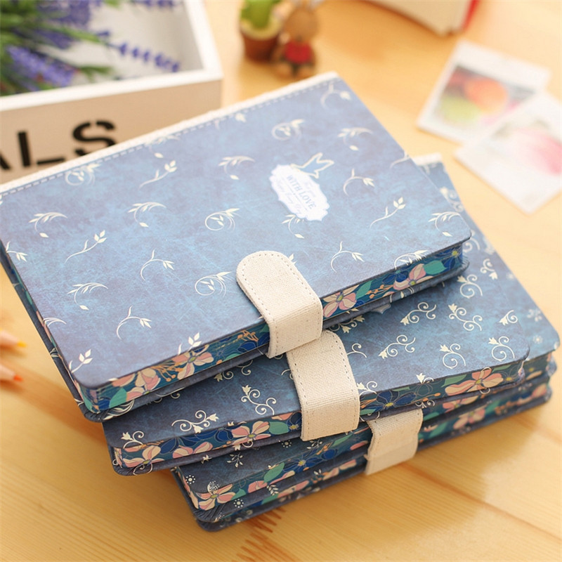 送笔】韩版磁扣本子18k/32k/50k创意笔记本文艺日记本记事本手账