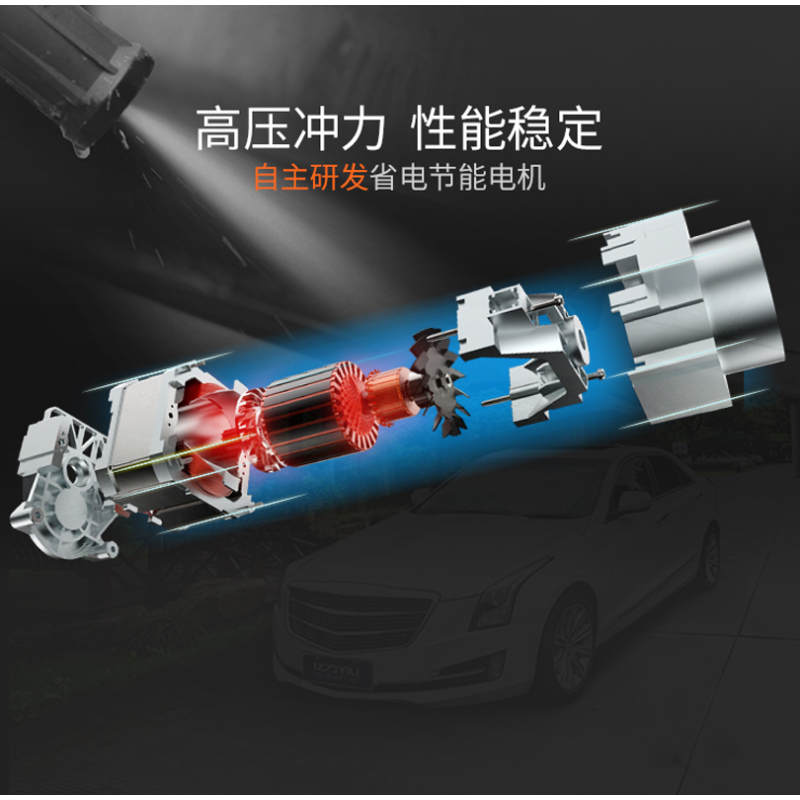 亿力1600W洗车机神器家用220v高压水泵水枪便携手拉全自动清洗机