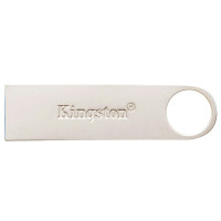 金士顿（KINGSTON）64GB U盘 USB3.0 DTSE9G2 金属银色亮薄 读速100MB/