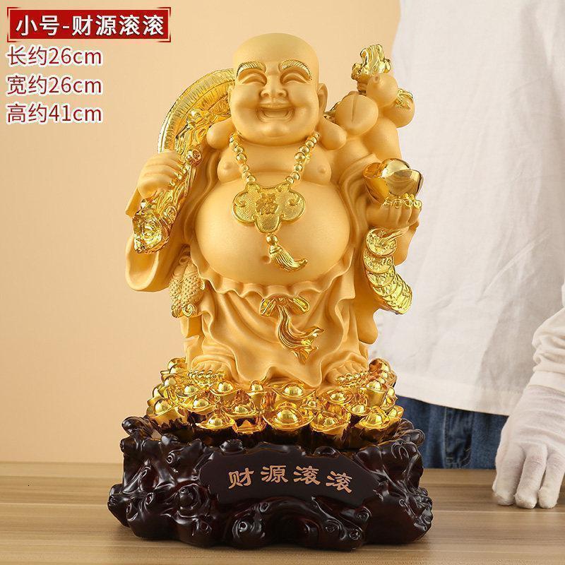 家柏饰(CORATED)弥勒佛像摆件大号办公室桌装饰摆设店铺开业礼品摆件高清大图