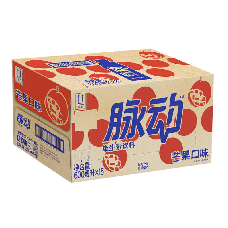 脉动 Mizone 脉动芒果口味600ml *15瓶整箱高清大图