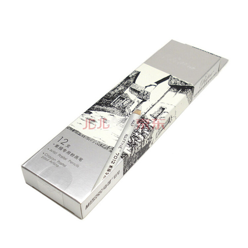 晨光马可白炭笔高光笔白色素描铅笔画笔7012白色12支